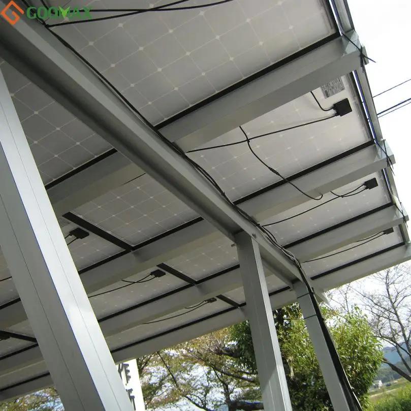 aluminum solar car ports / vehicle parking rack mount support