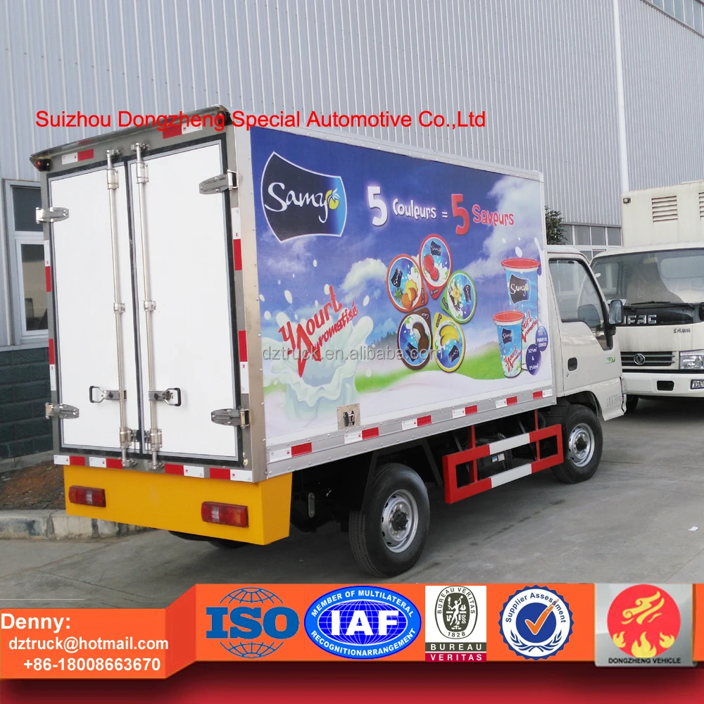 thermo king refrigeration unit truck, mini Freezer truck, frozen meat transport truck