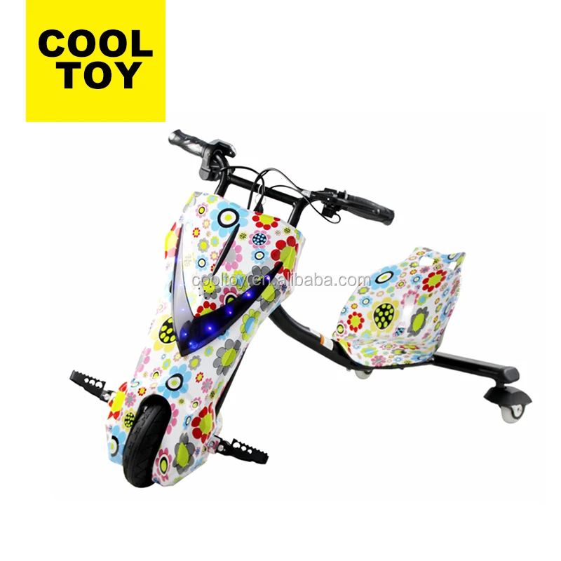 Saber New SASO COC Certificated Cooltoy New Kids Three wheels electric scooter drift trike with LED light
