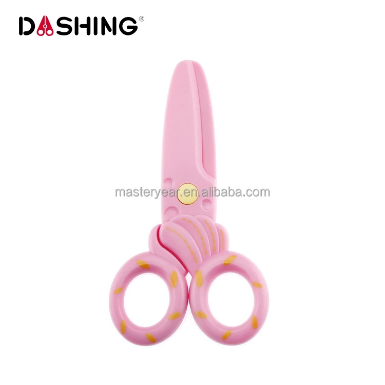 Plastic Safety Paper Cutting Pre-school Training Tailor Scissors