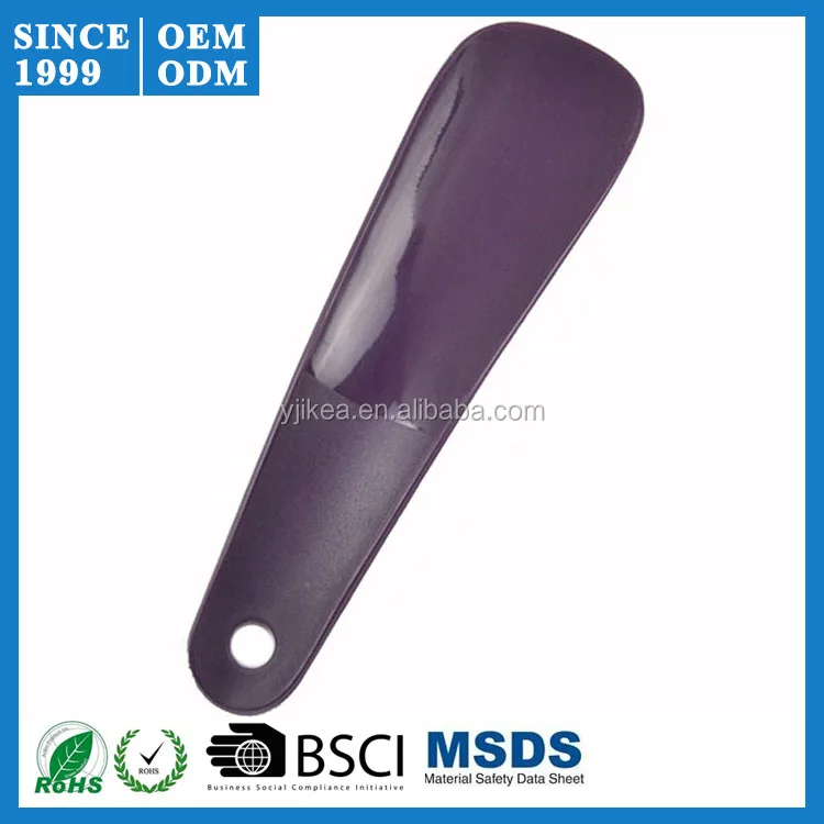 Горячий продавать Черный цвет 16 см индивидуальные портативные пластиковый рожок для обуви