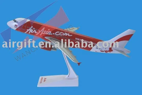 
ABS Plastic model plane Air Asia AIRBUS A320 Scale plane model 1:100 airplane model 