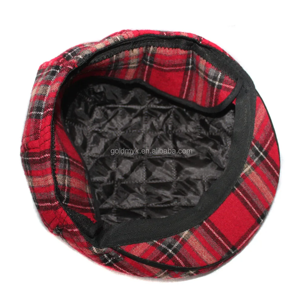 Soft cotton Newsboy Flat Cap ivy stretch Driver Hunting Hat