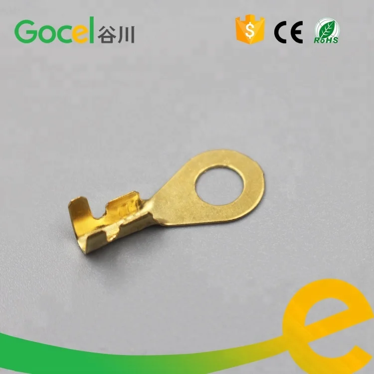 5mm hole size terminal lugs ring type,brass earth terminal,DJ431-5