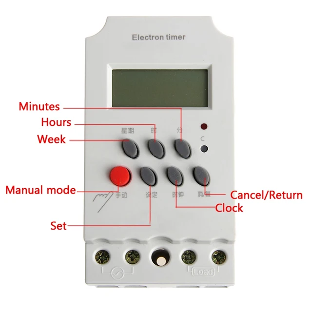 KG316T-II программируемый таймер электронные часы цифровой ЖК-контроллер