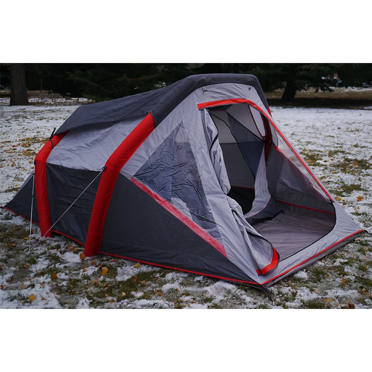 One Air tube Waterproof tent Double layer  Outdoor Inflatable Tent Camping