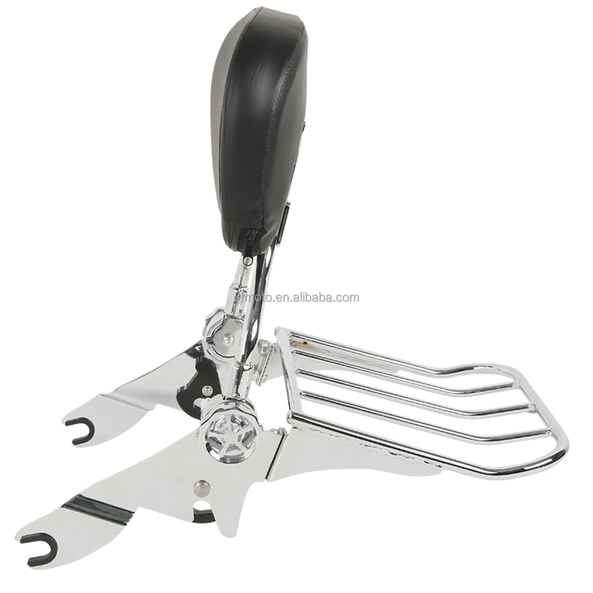 TCMT  Chrome Detachable Backrest Sissy Bar Luggage Rack Fit For Harley Road King 2009-2023 XF2906236-E