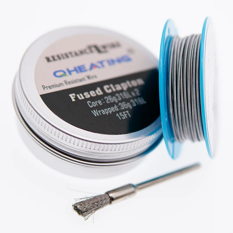 
NEW ARRIVALS FUSED CLAPTON COIL WRAPPED WITH 36G 316L SS 