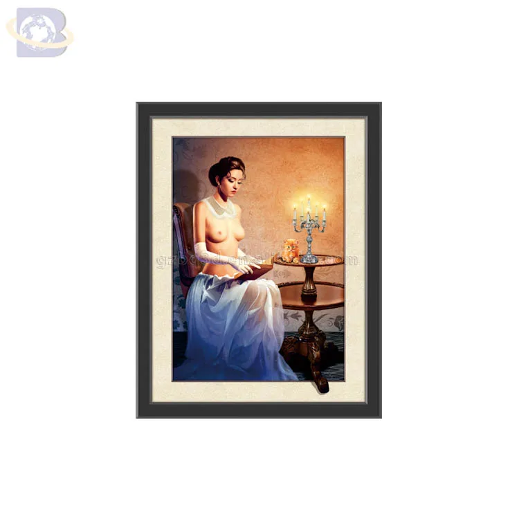 
30x40cm 5d lenticular lady portrait painting 5d portrait poster for living room decoration 