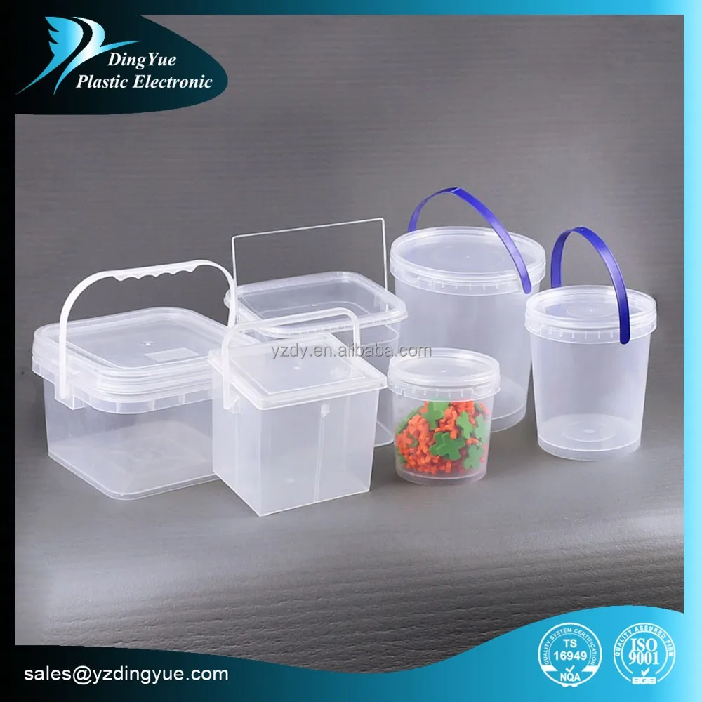 3L Square small plastic bucket
