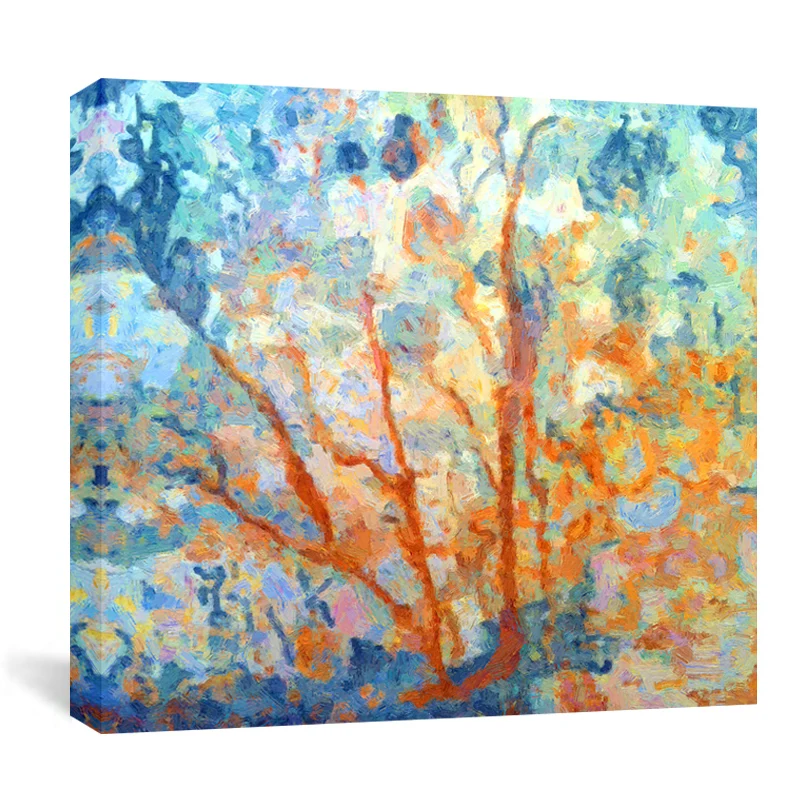 Living Room Decor Picture Hand Made Oil Painting On Canvas Flower Tree Oil Painting Abstract Modern Canvas Wall Art