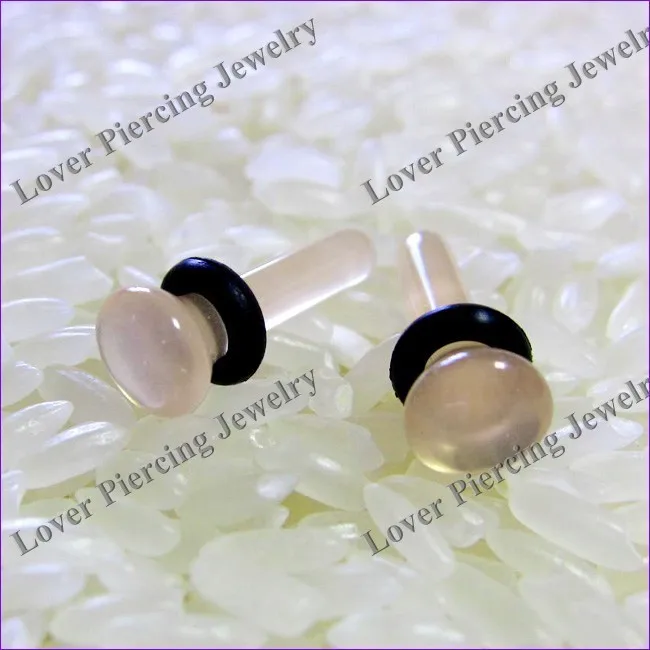 [GB-450] Pyrex Glass Single Flared Plugs Body Ear Jewelry Tunnel Plugs