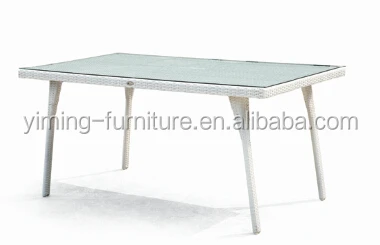 Further 2015 White PE Rattan classic dining room furniture Garden wicker furniture