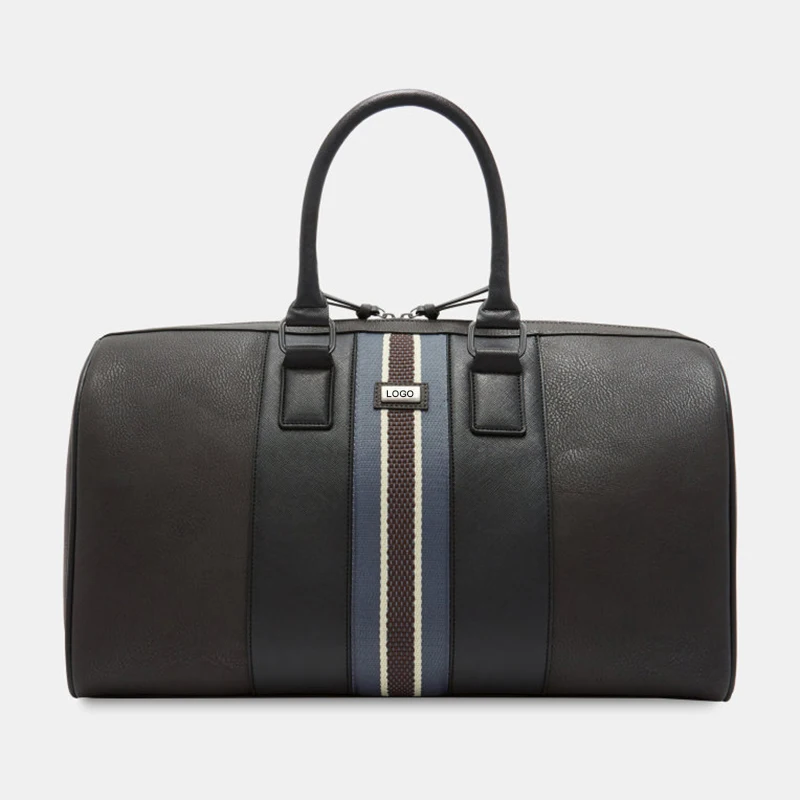 2019 custom waterproof pu leather sports gym travel duffle bag