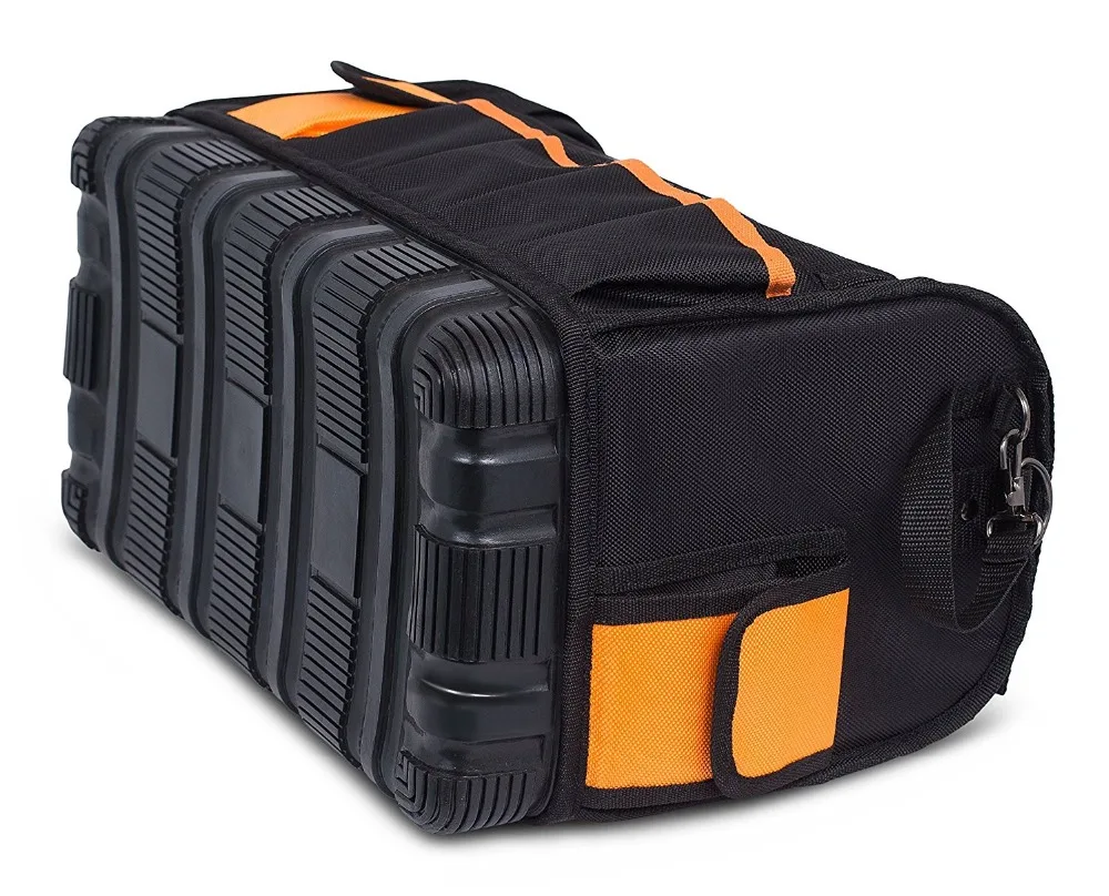 FREE SAMPLE FACTORY PRICE 16 Inch Open Top Tool Bag Ultra Frame Tote Tool Box 22 Pocket Hard Utility Tool Bin