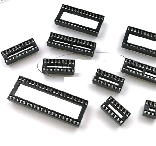 ИС розетки DIP6, DIP8, DIP14, DIP16, DIP18, DIP20, DIP28, DIP40, контактный разъем DIP, 6, 8, 14, 16, 18, 20, 24, 28, 40 контактов