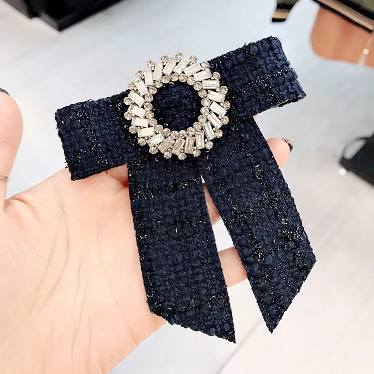 
wholesale korean cotton butterfly brooch for shirt dress unisex oversize bow tie 