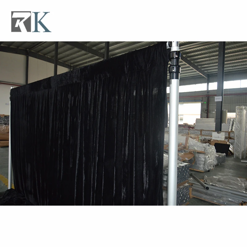 Temporary curtain pipe and drape stage backdrops adjustable pole wedding event decor hotel room divider