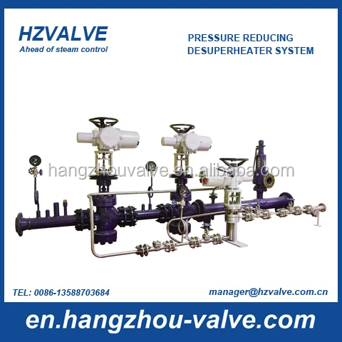 Pressure reducing valve desuperheater