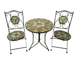 Alpine Mosaic Bistro Set With 2 Chairs