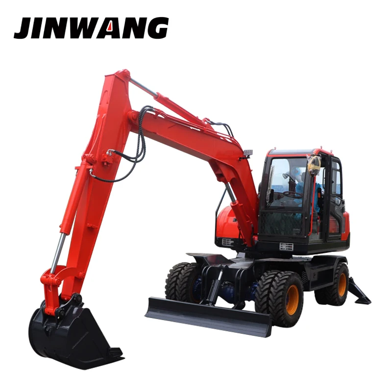 Engineering used 8 ton wheel excavator excavator for sale in dubai