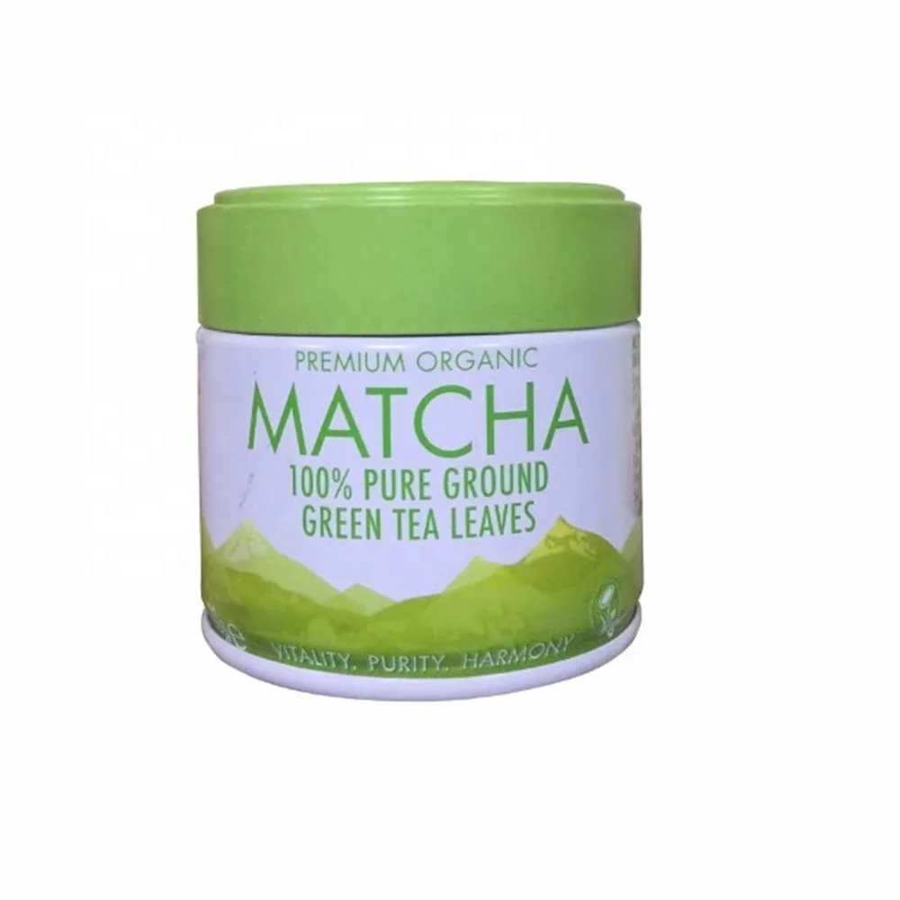 Custom Logo 100g Matcha Tea Tin Can , Airtight Matcha Tea Canister