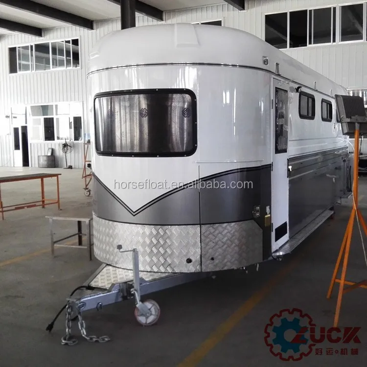 Luxury 2 horse trailer with living quarters to Australia marekt
