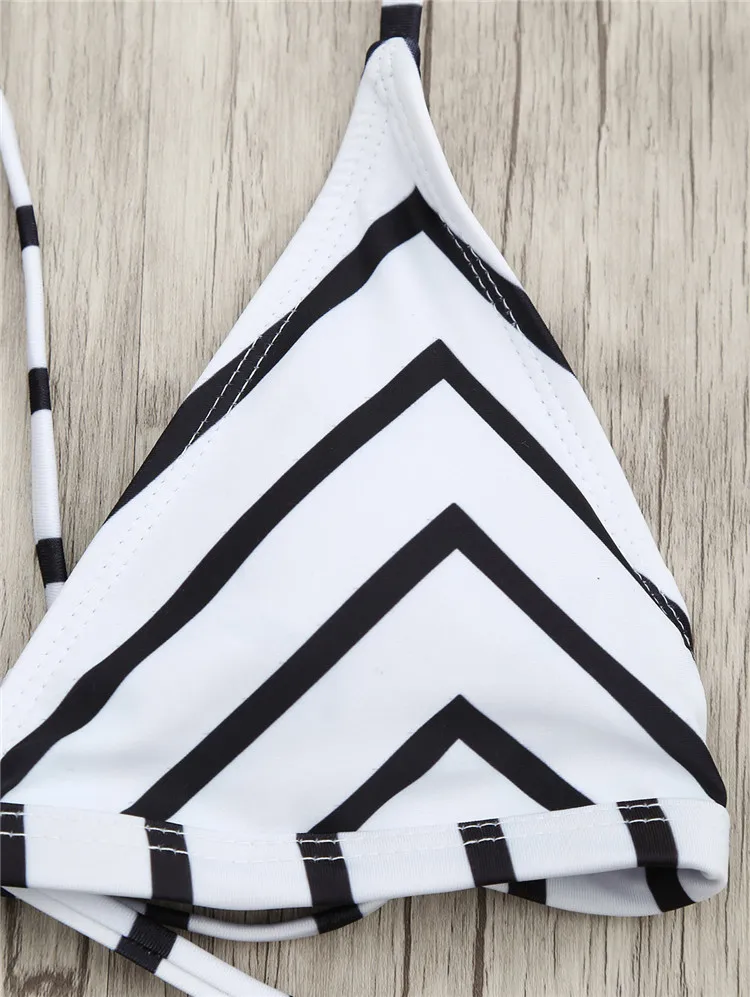 Cikini  2020 Latest design two piece swimsuit print stripe  beach bikini