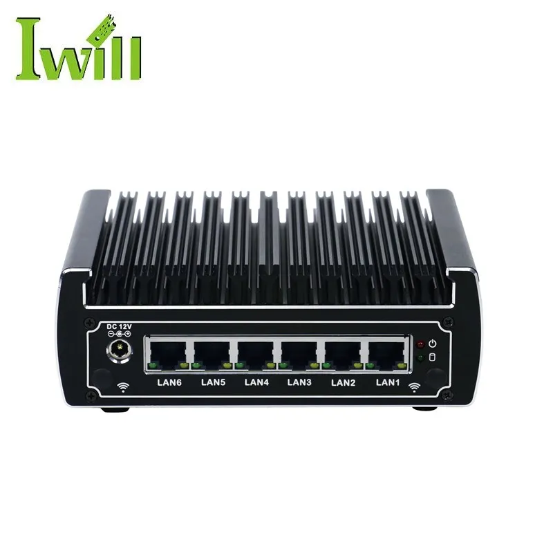 Cheap hardware firewall price i3 pfsense mini pc server with 6 lan