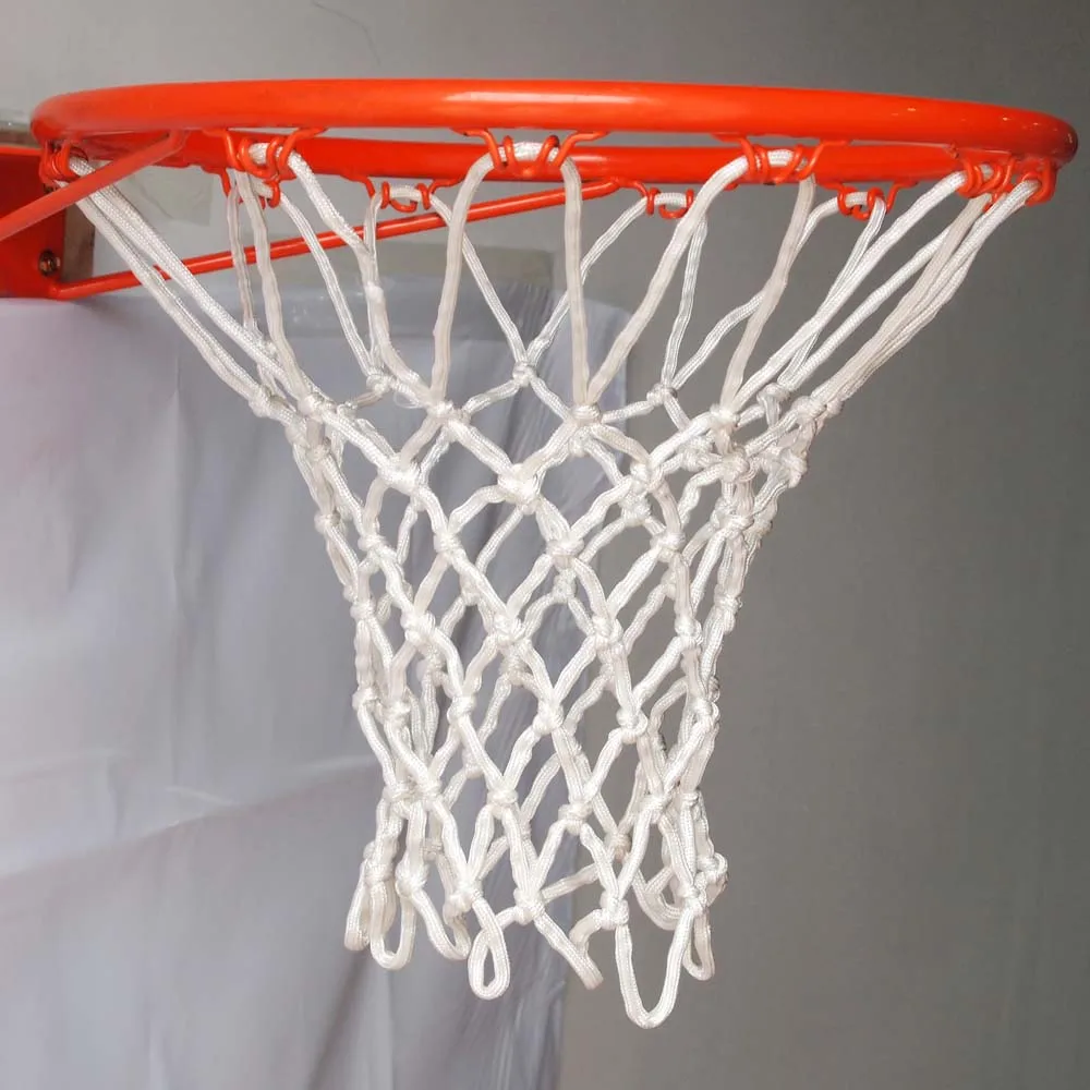 Upgrade Your Game With High-Quality Custom Braided White Basketball Net Durable and Stylish