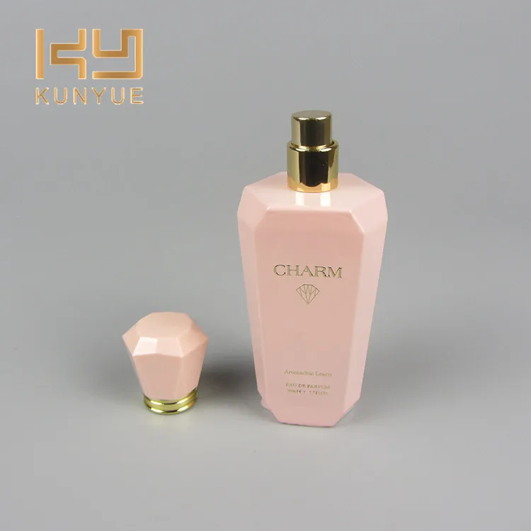 Custom 50ml Empty Perfume Scent Packing Bottle Black Luxury Glass Perfume Bottles with Screw Cap