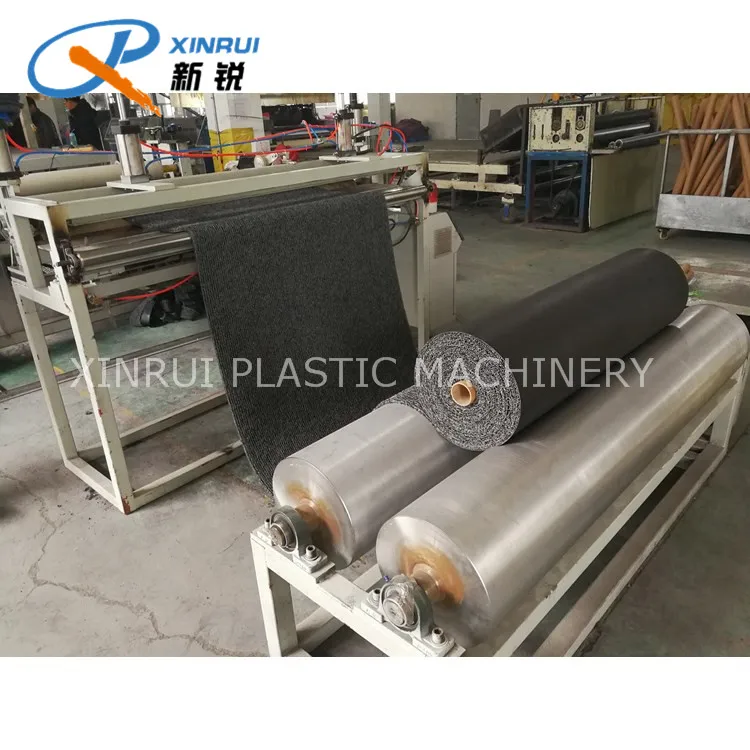 QINGDAO manufacturer double color pvc coil mat machine