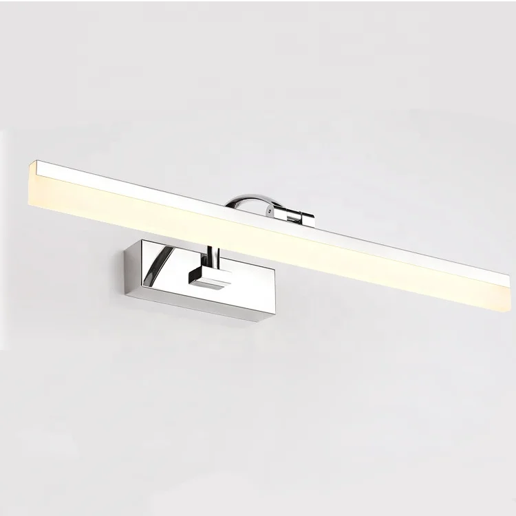 
Modern Style 60cm LED Adjustable Mirror Stainless Steel Acrylic Hotel Bathroom Wall Light Lamp 