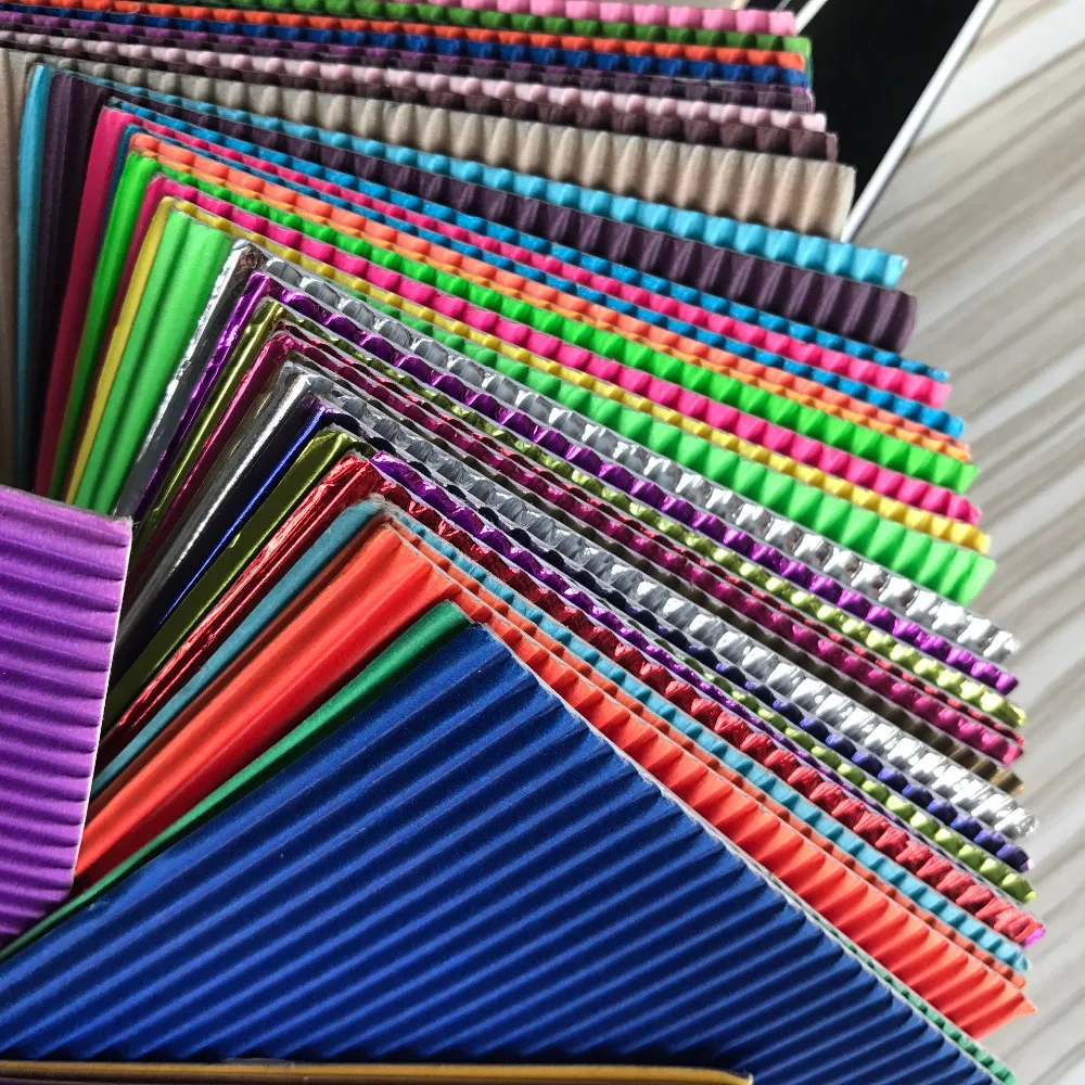 E / F flute corrugated paper in high quality A4 pack for scrapbook