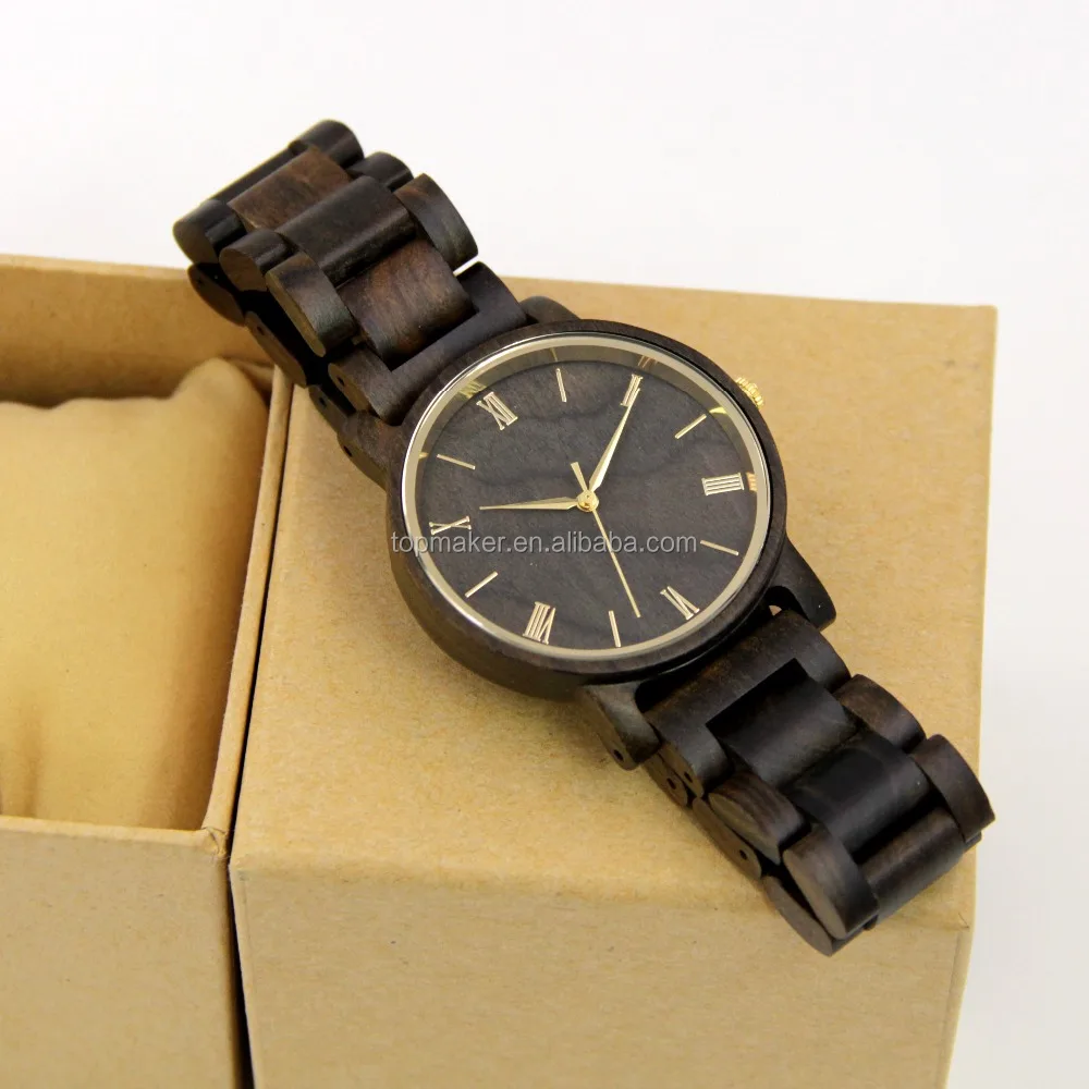 Mens Wooden Watch Natural Wood Face Watch Customize Logo Best Gift