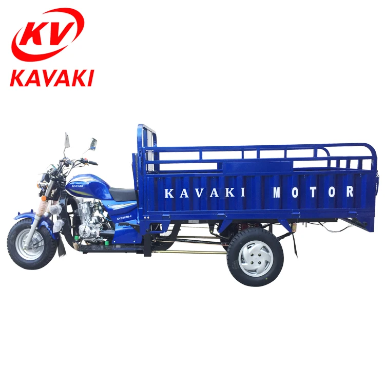 Gasoline Petrol Kavaki Tricycle 200CC Loading 1000kg For Cargo Transportation Export To Ghana Africa