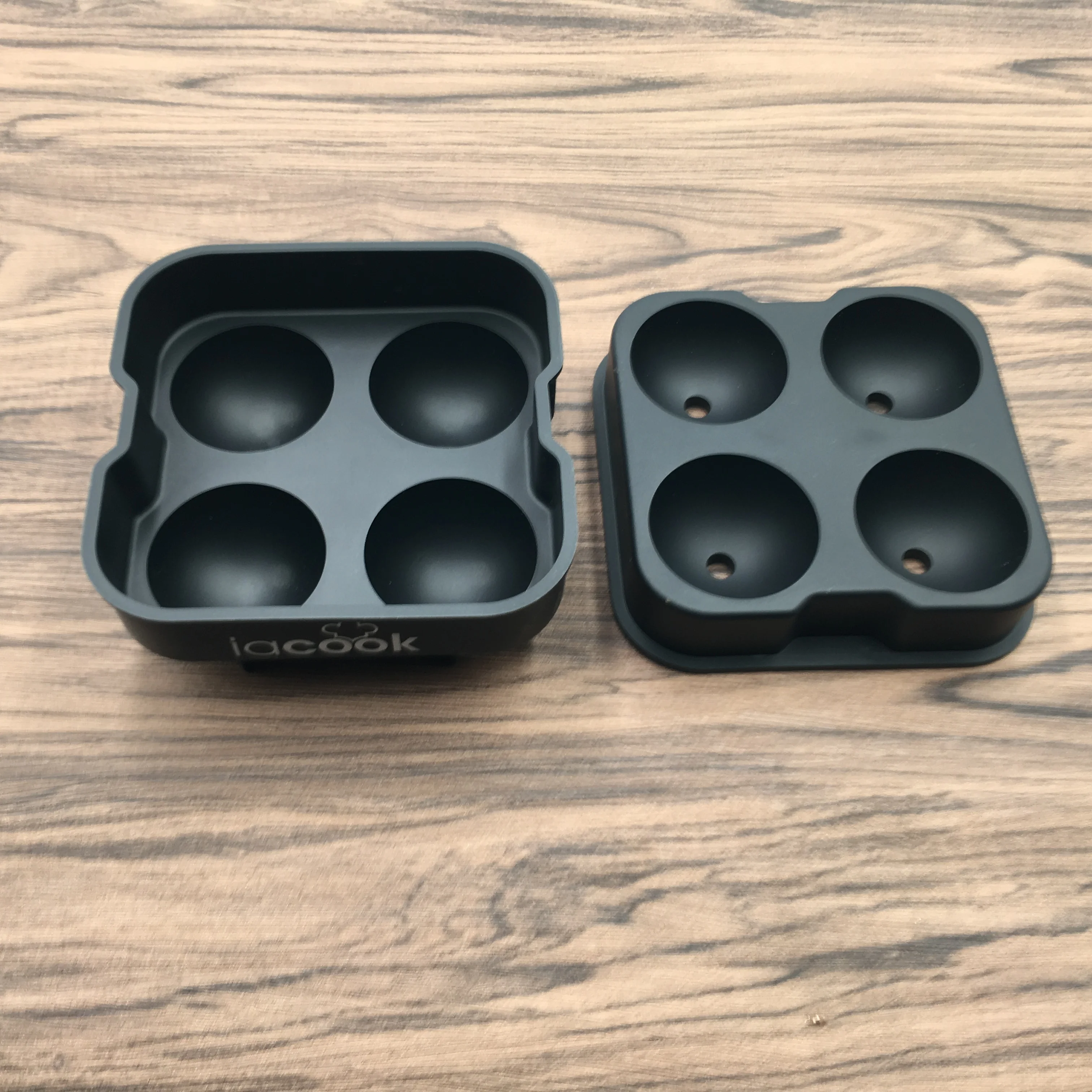 4 полости круглой форма ледяного шара силиконовая для льда «мяч тем самым позволяя зернам раскрыться