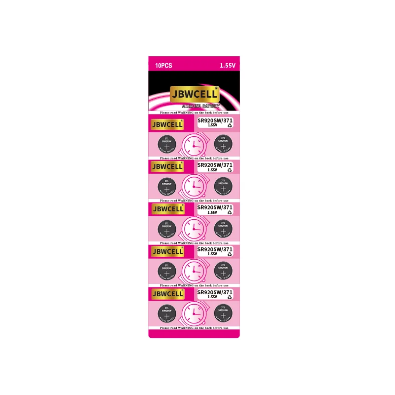 1.55V SR920SW 371 silver oxide button cell battery for watches