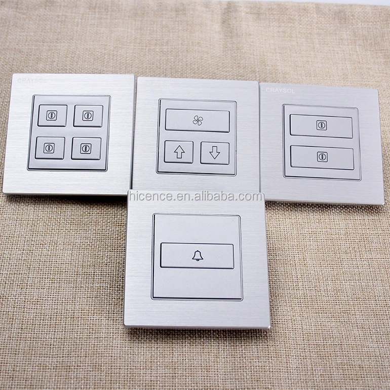 12V 24V Automation Dry Contact Room Control Wall Switch  for 1-6 buttons