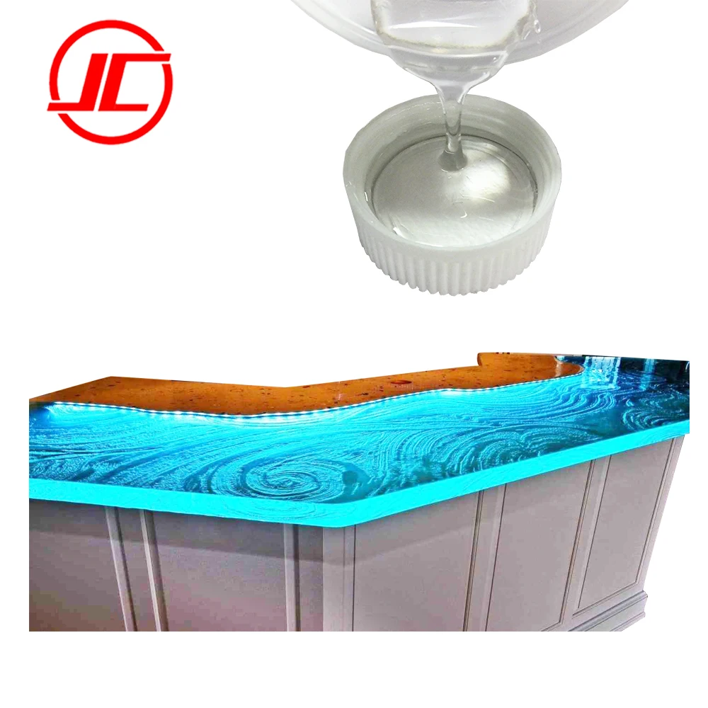 DIY AB Creative Transparent Epoxy Resin for Countertop coating/Bar /Kitchen marble countertop