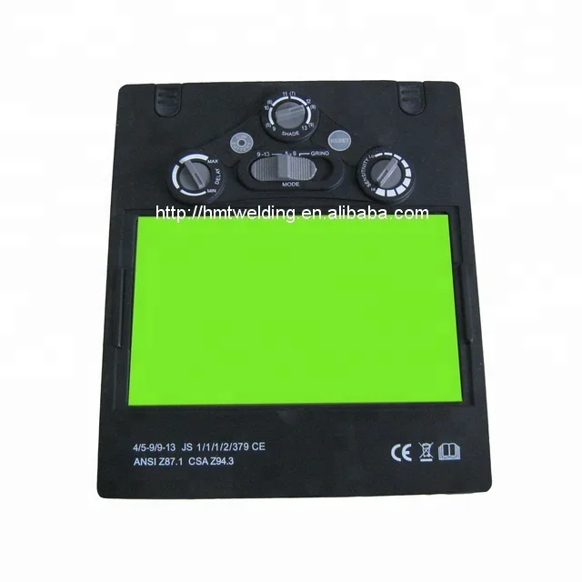 HMT переменной темный оттенок 5-13 авто затемнение фильтры сварки EN379 АПД большая площадь обзора 98x60 мм