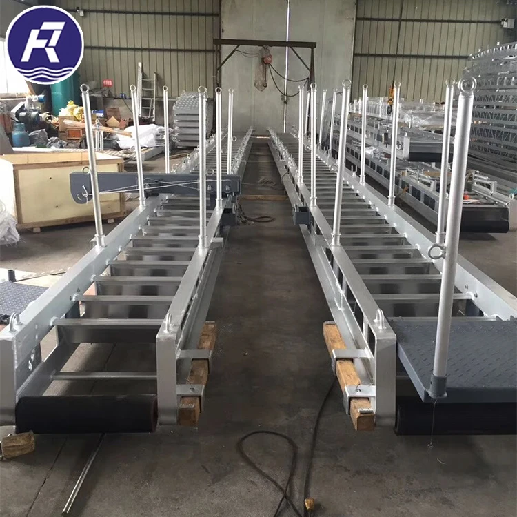 Marine Aluminium accommodation Ladder with wheels