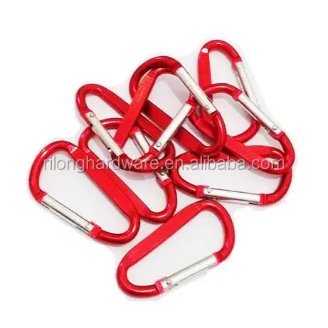 Aluminum Carabiner Hook D Shaped Aluminum Snap Hook