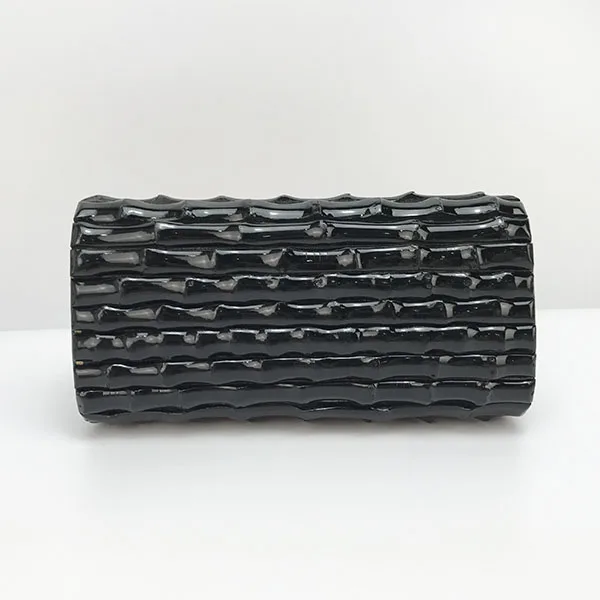 
2019 Wholesale unique designer 100% handmade bamboo knitted clutch bags 