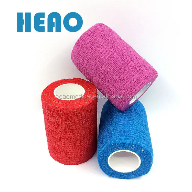 color and size custom athletic tape non woven elastic cohesive bandage