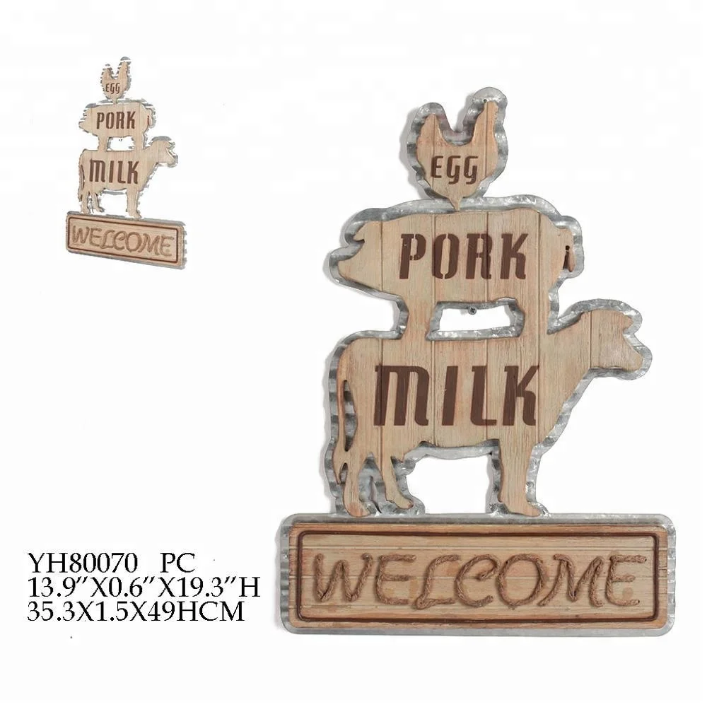 Hot Selling Wood MDF Customize Corn Advertising Sign Board