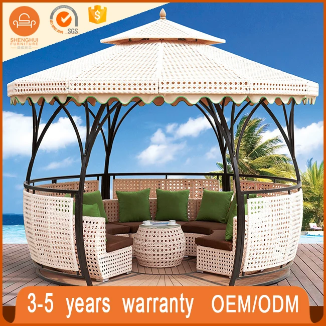
Luxury Cumstomized European Style Dome Waterproof Round Gazebo For Patio Garden 