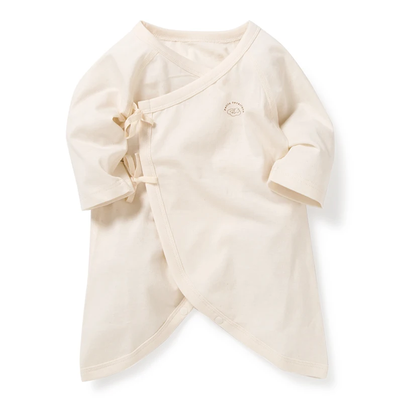 Petite Neverland cute kimono style newborn organic natural colored cotton baby clothes