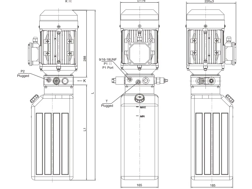 
220V High Quality Mini Hydraulic Power Unit power distribution unit 