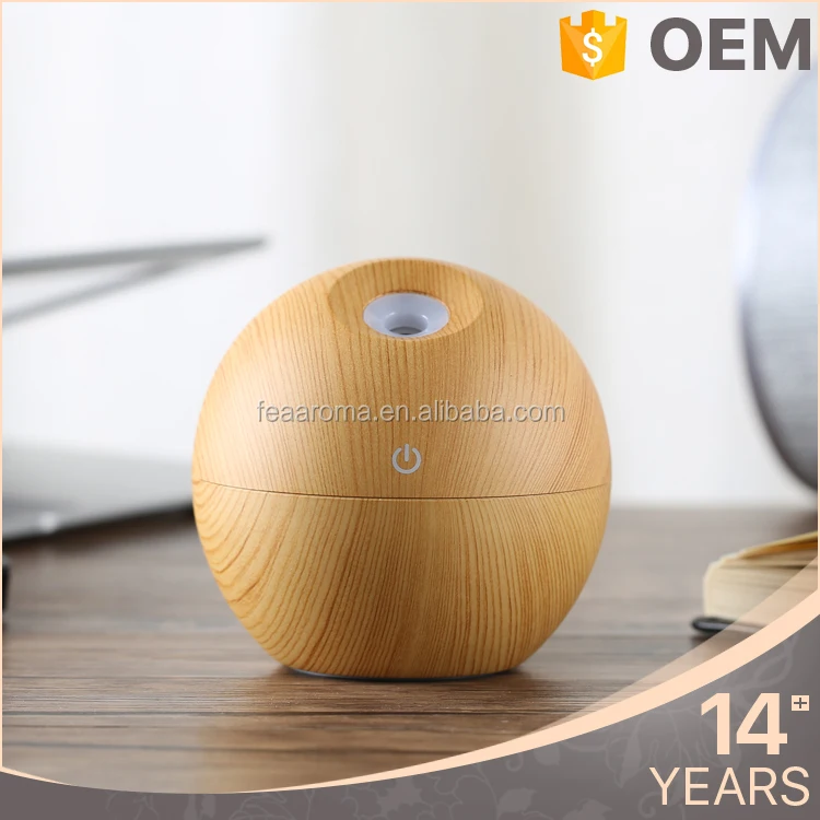 Mini Portable 130ml ABS Usb Aroma Diffuser Essential Oil Ball Dispenser, Home Use Ultrasonic Humidifier